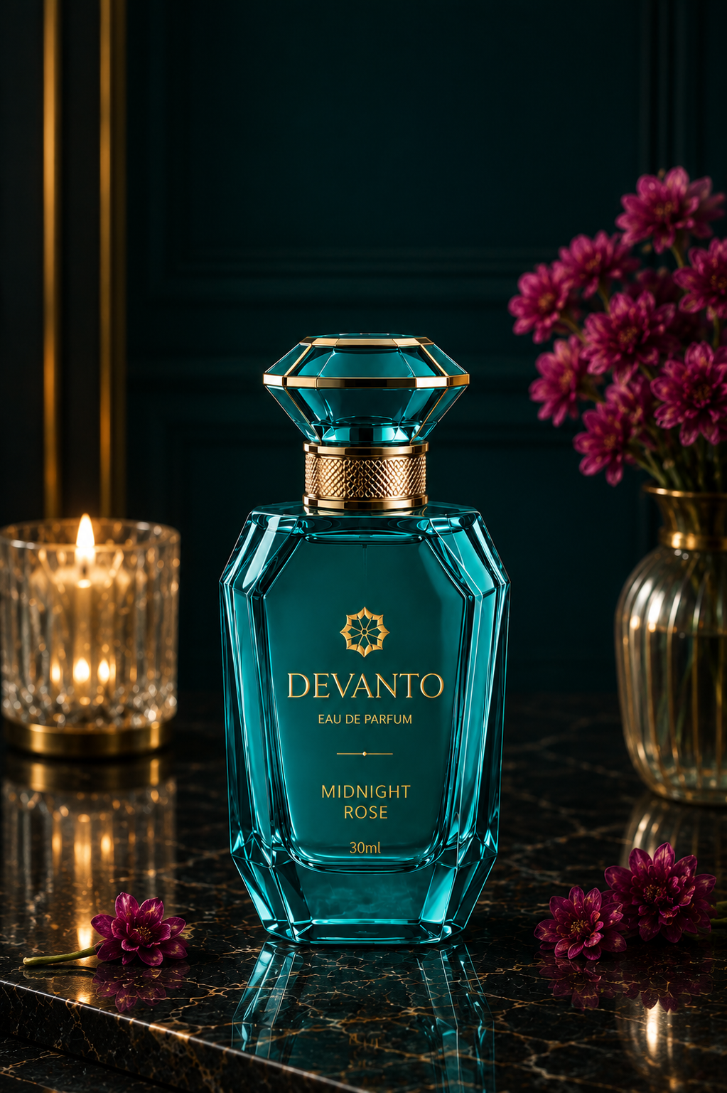 The MIDNIGHT ROSE | De'Vento Perfume for Men | 30ml