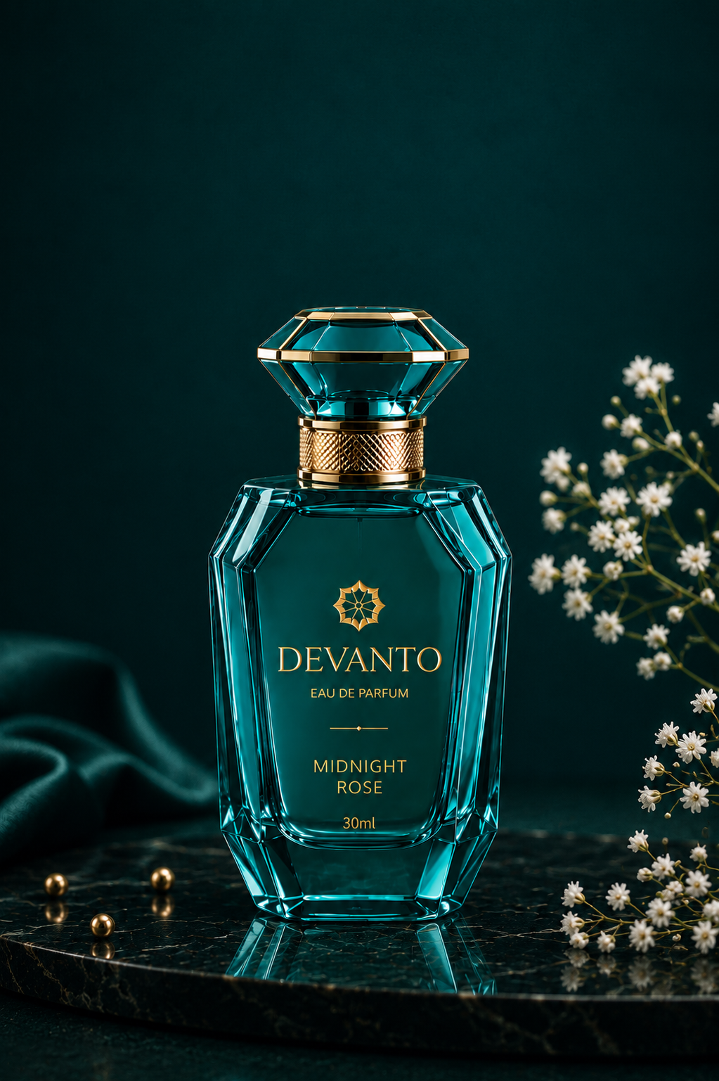 The MIDNIGHT ROSE | De'Vento Perfume for Men | 30ml